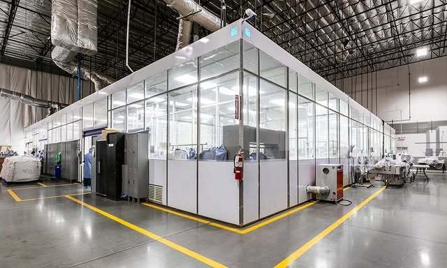 Terra Cleanroom Wide Clear Hardwall Custom Terra Cleanroom Wide Clear Hardwall Custom