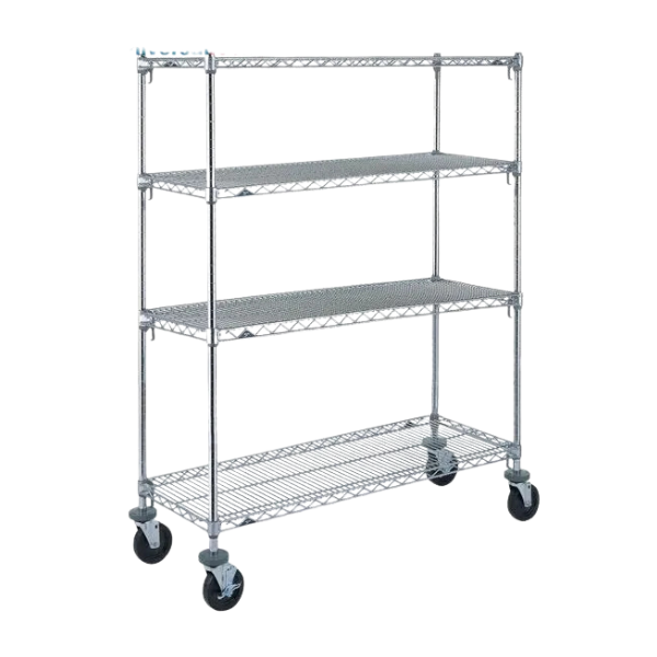 Metro Super Adjustable Super Erecta Industrial Wire Shelf Carts